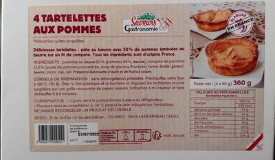4 tartelettes aux pommes
