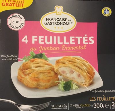 4 Feuilletés Jambon Emmental (+ 1)
