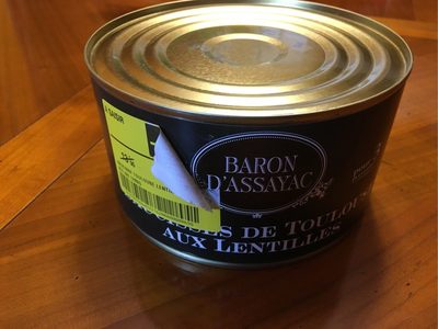 Saucisses de Toulouse aux lentilles