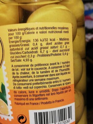 Citrons Beldi Pasteurises En Saumure