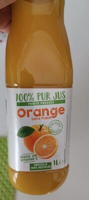 Orange sans pulpe