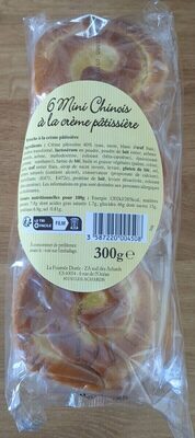 6 mini chinois à la crème pâtissière