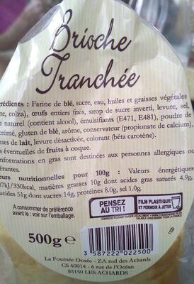 Brioche tranchée