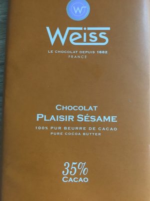 Chocolat Plaisir Sésame
