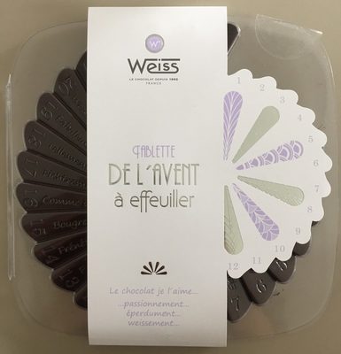 Tablette de l'Avent à Effeuiller