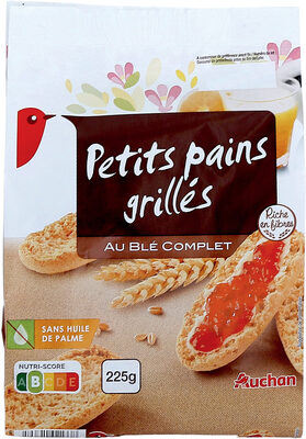 Petits Pains grillés au blé complet