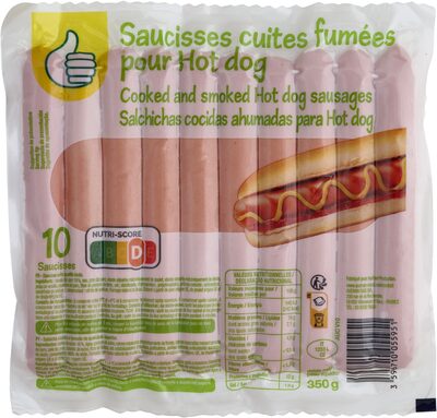 Saucisses cuites fumées pour Hot dog