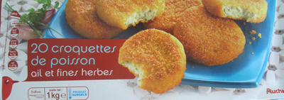20 croquettes de poisson ail et fines herbes - 1 kg - Auchan