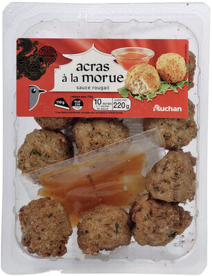 Acras à la morue sauce rougail - 10 acras + 1 sachet de sauce