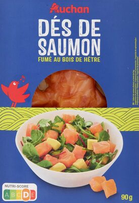 Dés de saumon fumé