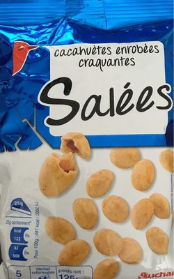 Cacahuetes enrobees craquantes salees