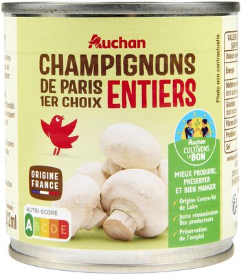 Champignons entiers 1er Choix