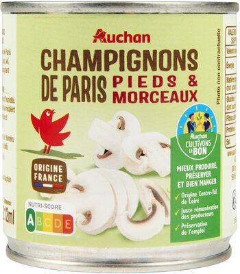 Champignons de Paris pieds et morceaux