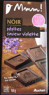 Chocolat noir eclats de violette