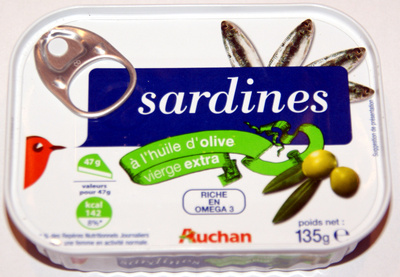 Sardines à l'huile d'olive vierge extra