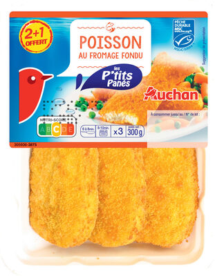 Auchan p'tit pane fromage 2x100 + 1