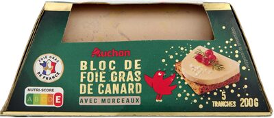 Bloc de foie gras de canard avec morceaux