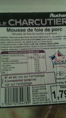 Le Charcutier mousse de foie