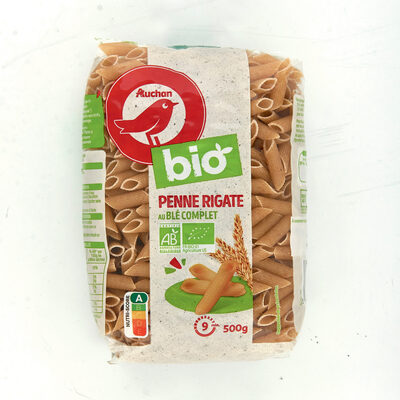 Penne Rigate au blé complet BIO 500g