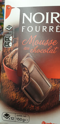 Auchan Chocolat Noir Fourré Mousse Chocolat Tablette