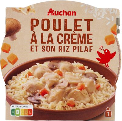 Poulet à la crème et son riz pilaf