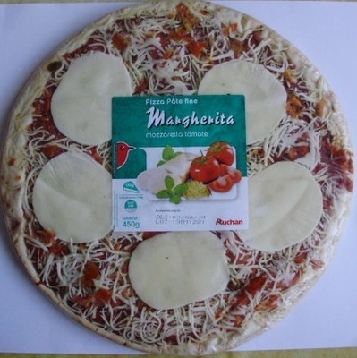 Pizza Pâte fine Margherita mozzarella tomate