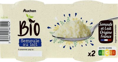 Semoule au lait - Issue de l'Agriculture Biologique