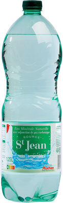 Eau Minérale Naturelle avec adjonction de gaz carbonique Source Saint Jean