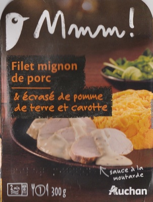 Filet mignon de porc & écrasé de pomme de terre et carotte
