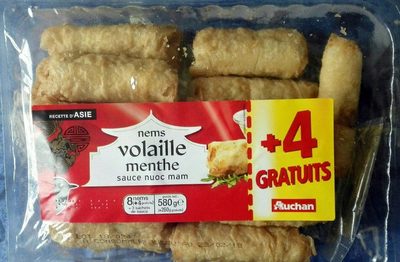 Nems de Volaille Menthe, sauce Nuoc Mam