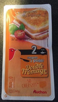 Croque monsieur double fromage x2