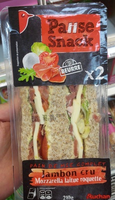 Pause Snack - Sandwich Jambon cru Mozarella Laitue Roquette