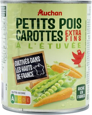 Petits pois carottes à l'étuvée extra-fins