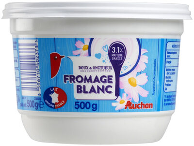 Fromage blancDoux et Onctueux3,1% de matière grasseLait Origine France