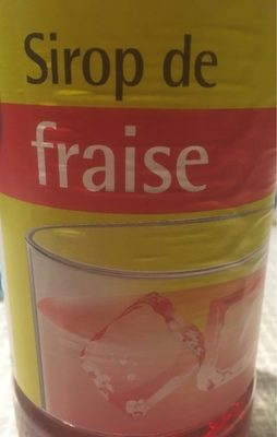 Sirop de fraise
