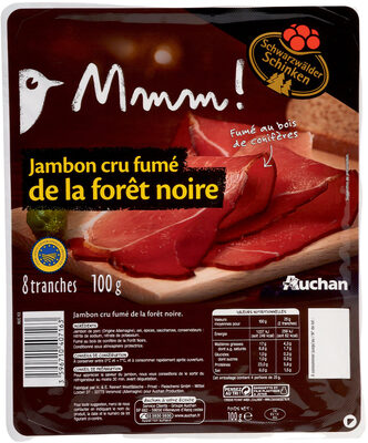 Jambon cru fumé de la forêt noire