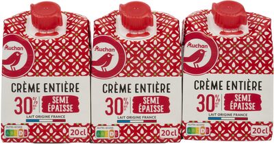 Crème entière semi-épaisse30% mat. gr.