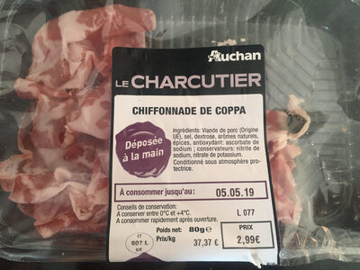Chiffonnade de coppa