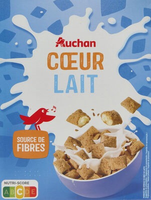 Auchan cereales coeur lait 400g