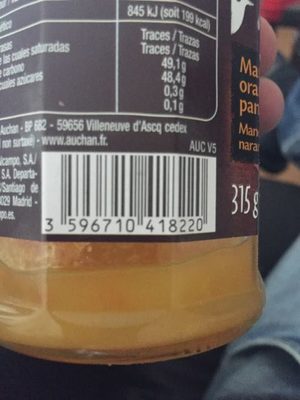 Préparation de mandarine orange pamplemousse