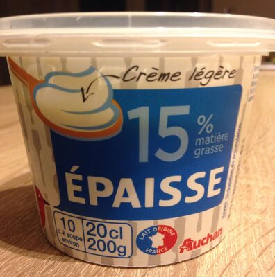 Crème Fraîche Épaisse Légère 15%