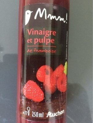 Mmm ! Vinaigre et pulpe de framboise