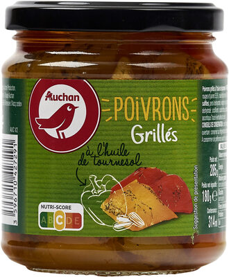 Poivrons grillés à l'huile de tournesol