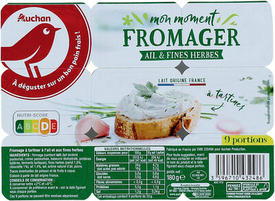 Mon moment fromager ail et fines herbes