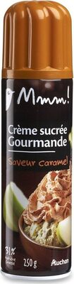 Crème sucrée gourmande saveur caramel