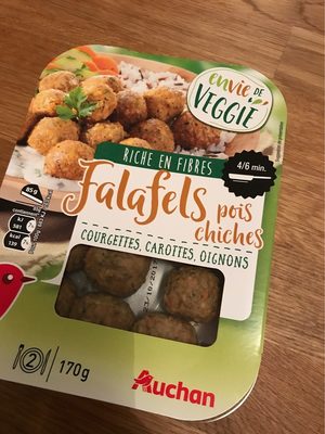 Falafels pois chiches, courgettes, carottes, oignons