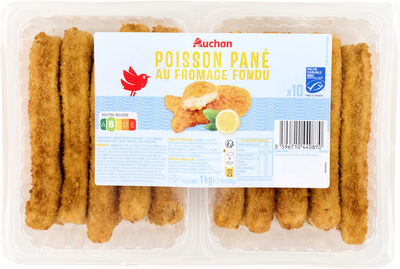 Poisson pané au fromage fondu