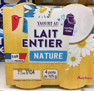 Yaourt au lait entier nature
