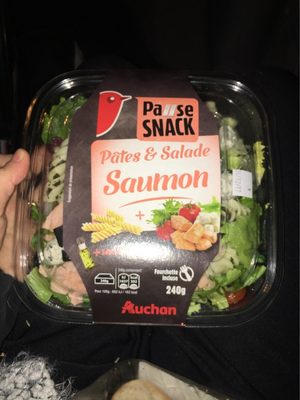 Pâtes et salade saumon