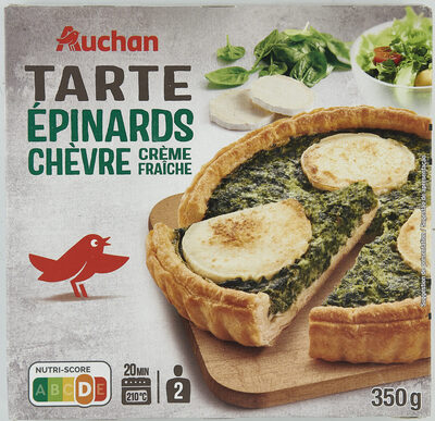 TARTE EPINARDS CHEVRE, crème fraîche